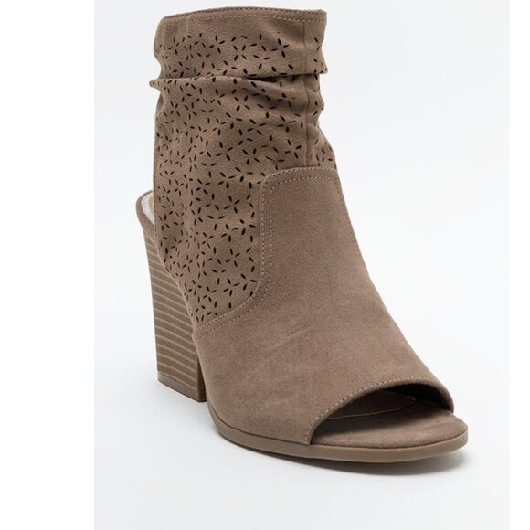 Sugar Veruca Peep Toe Bootie Sandals Ankle Boot‎ 7.5 - Picture 1 of 10